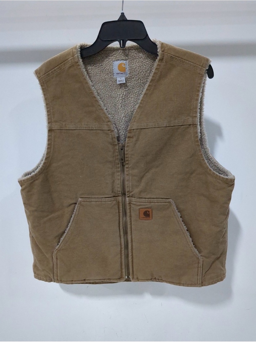 Carhartt' Brown Sherpa-Lined Vest